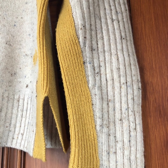 Anthropologie Yoon Yellow Polka Dot Sweater - Picture 2 of 5